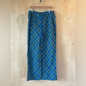 NWT Cacique Pajama Pants Sz 18/20 Blue Plaid
